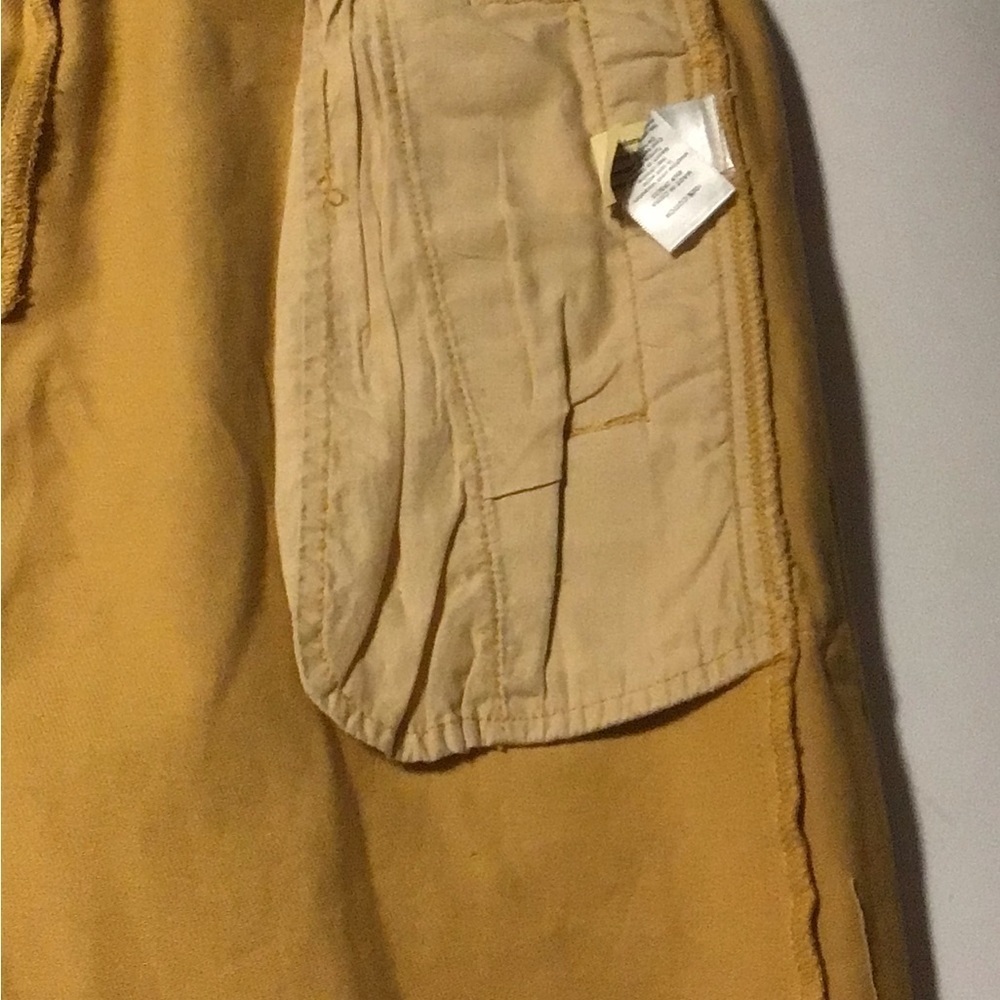 Pacsun Los Angeles mustard yellow‎ size 27 (pockets )raw hem mini skirt - Picture 5 of 9